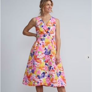 New York & Company Floral Flared Dress, Size XXL, NWT